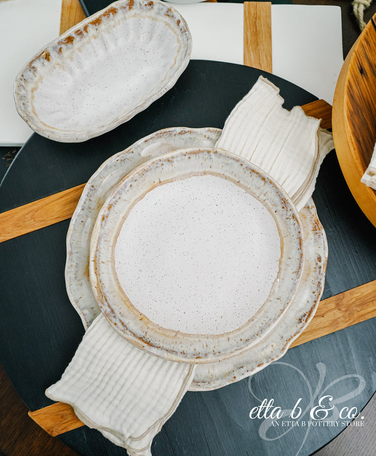 FarmHouse Round Salad Plate