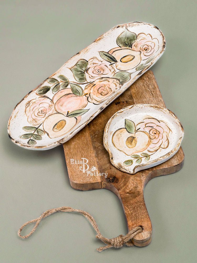 Spoon Rest with Peaches