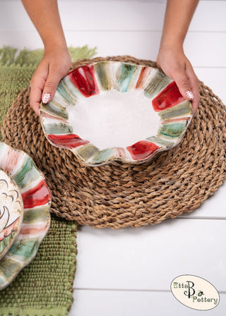 Candy Stripe Mini Freeform Bowl