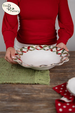 Criss Cross Christmas Bowl