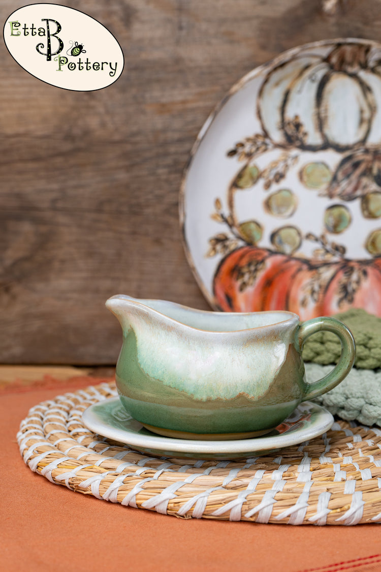 Gravy Boat & Saucer Set, Matcha