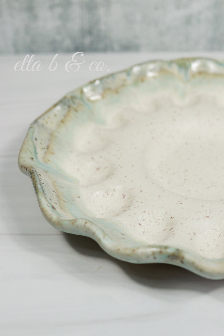 Handcrafted Egg Platter