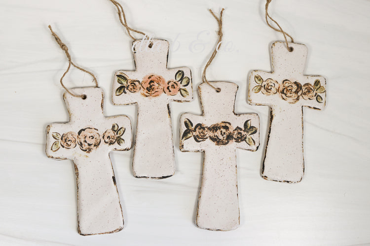 Floral Cross Ornament, Petal
