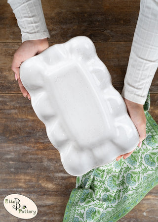 Ruffled Rectangle Dish