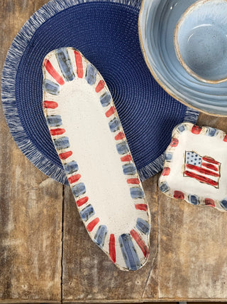 Patriotic Long Tray with Handles - Americana Collection