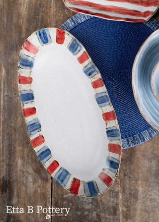 Patriotic Long Oval Dish - Americana Collection