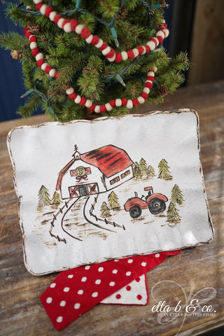 A Farm Remembered Large Platter