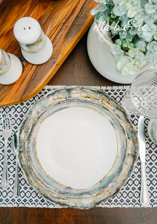 Rimmed Dinner Plate, Set