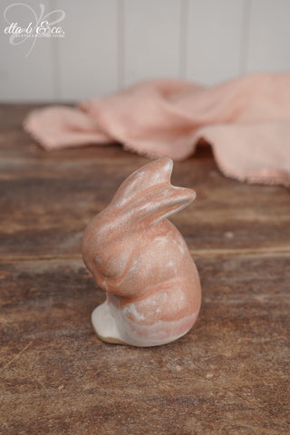 Apricot Velvet Set, Chocolate Bunny & Praying Bunny Pair - The Collector's Drop