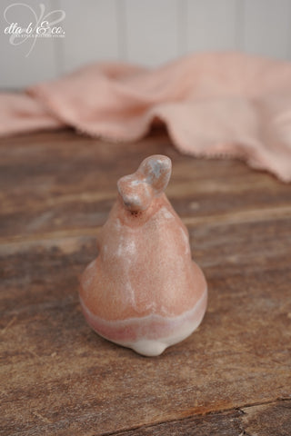 Apricot Velvet Set, Chocolate Bunny & Praying Bunny Pair - The Collector's Drop