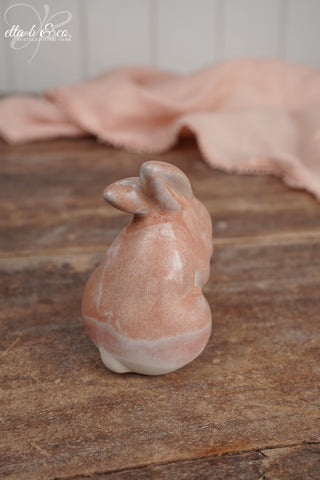 Apricot Velvet Set, Chocolate Bunny & Praying Bunny Pair - The Collector's Drop