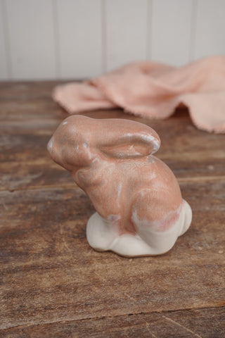 Apricot Velvet Set, Chocolate Bunny & Praying Bunny Pair - The Collector's Drop