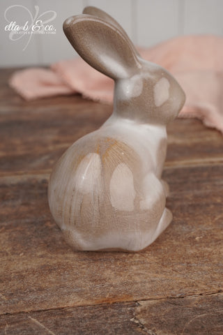Glossy Taupe Crackle, Peter Rabbit - The Collector's Drop - SALE