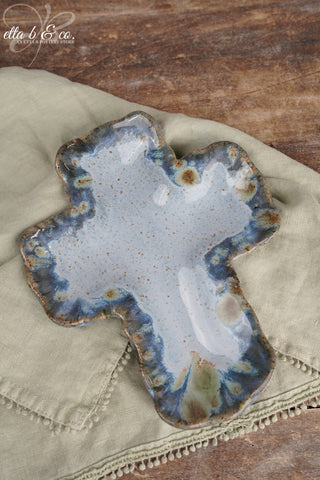 Blue Mosaic, Cross Dish - The Collector's Drop