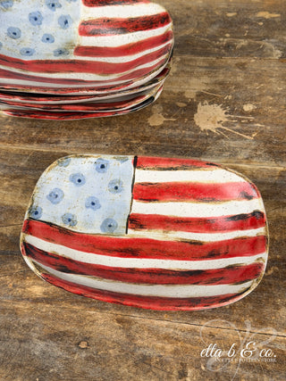 American Flag Dish - Americana Collection