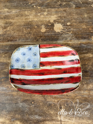 American Flag Dish - Americana Collection