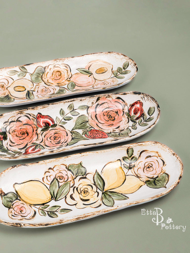 Long Tray with Summer Fruits