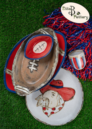 Go Team Mascot Platter