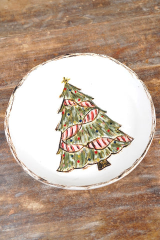 Ribbon Laced Tree Platter