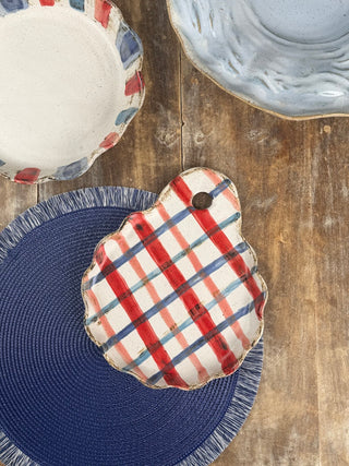 Ruffled Cheese Board - Americana Collection