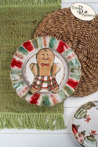 Gingerbread Salad in Red Plaid