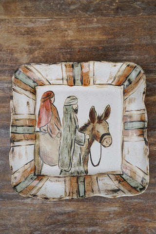 Journey To Bethlehem Large Platter