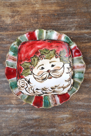Storybook Santa Square Plate