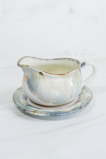 Gravy Boat/Saucer Set Peaceful  Mississippi Made Foods, Gifts, Gift  Baskets and Home Decor